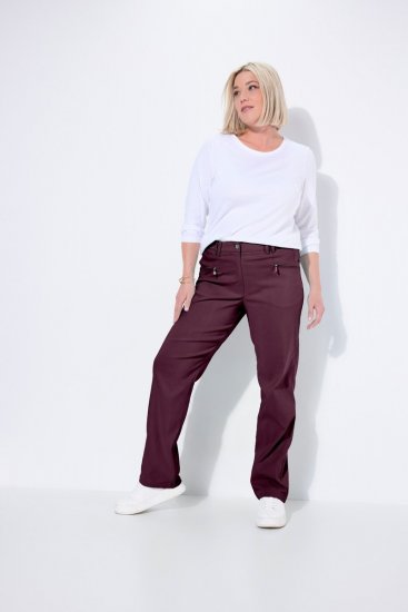 Ulla Popken 854987 Lämpimät stretch-housut mukavuusvyötäröllä Munakoiso - Kangashousut - Naisten plus-size kangashousut