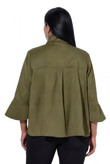 Ulla Popken 855125 Takki Khaki - Takit - Naisten takit plus-koossa
