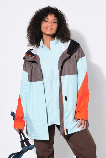 Ulla Popken 855313 Parka Taupe - Pitkät takit - Naisten takit isoissa kooissa