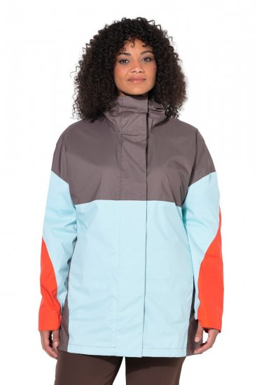 Ulla Popken 855313 Parka Taupe - Pitkät takit - Naisten takit isoissa kooissa