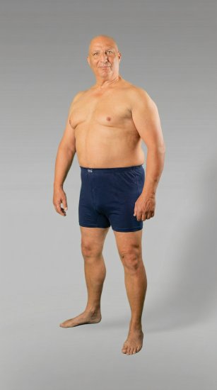 20 Nodi 935 Combed Cotton Jersey Boxer with Front Button Fly Navy - Bokserit - Miesten Bokserit Isot Koot