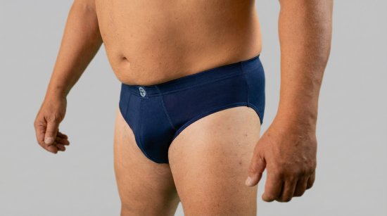 20 Nodi 974 Stretch Cotton Briefs with Internal Elastic Band and Low Rise Navy - Alusvaatteet & uimavaatteet - Miesten Isot alusvaatteet 