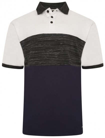 Kam Jeans 5484 Cut & Saw Inject Polo Shirt Charcoal - Pikeepaidat - Miesten isot pikeepaidat