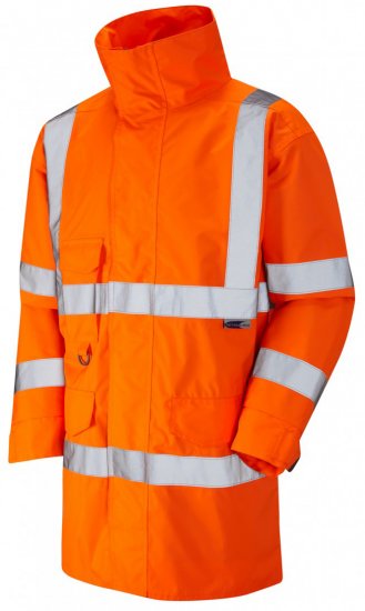 Leo Torridge Breathable Lightweight Anorak Hi-Vis Orange - Työvaatteet - Miesten Työvaatteet Isot Koot - 2XL-10XL