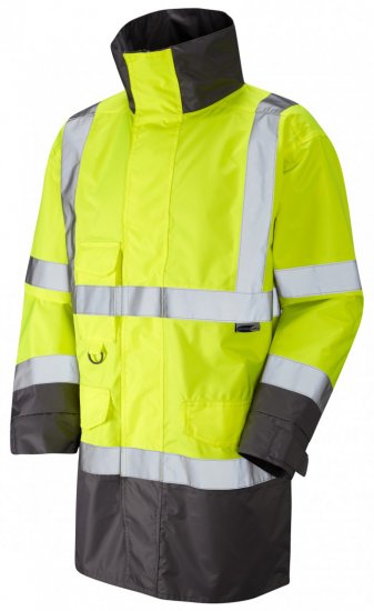 Leo Torridge Breathable Lightweight Anorak Hi-Vis Yellow - Työvaatteet - Miesten Työvaatteet Isot Koot - 2XL-10XL
