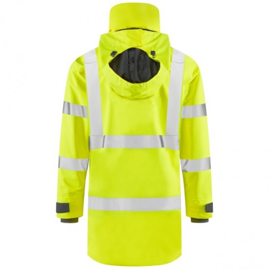 Leo Eastleigh Ecoviz 10K Performance Breathable Anorak Hi-Vis Yellow - Työvaatteet - Miesten Työvaatteet Isot Koot - 2XL-10XL