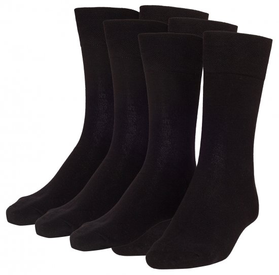 Adamo Aaron Soft-socks Black 3-pack - Alusvaatteet & uimavaatteet - Miesten Isot alusvaatteet 