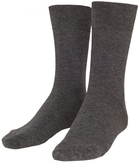 Adamo Aaron Soft-socks Charcoal 3-pack - Alusvaatteet & uimavaatteet - Miesten Isot alusvaatteet 