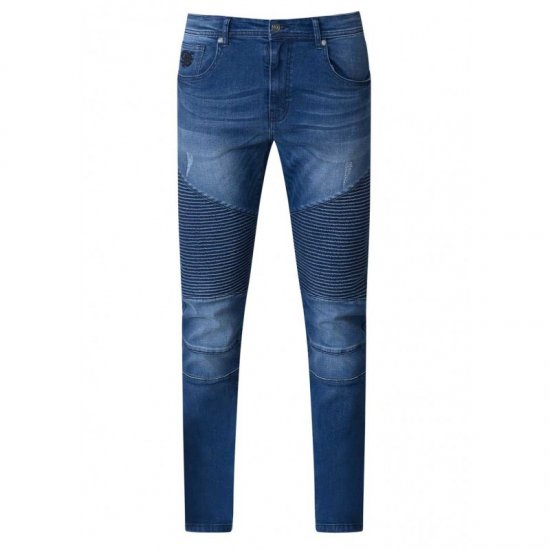D555 Abrams Biker Style Jeans - Farkut ja housut - Miesten isot farkut ja isot housut W40-W70