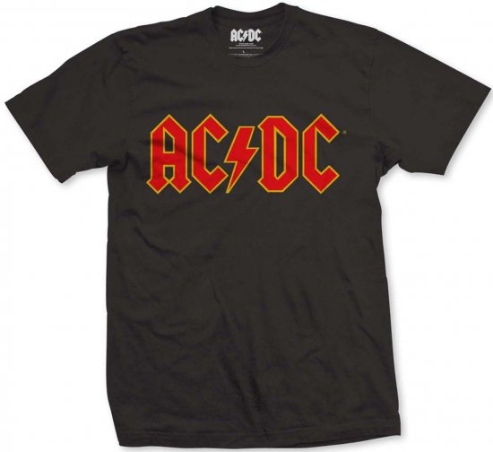 AC/DC Logo T-shirt Black - T-paidat - Isot T-paidat 2XL – 14XL