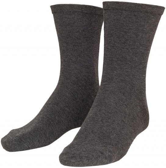 Adamo Adrian Sensitive-socks Charcoal 2-pack - Alusvaatteet & uimavaatteet - Miesten Isot alusvaatteet 