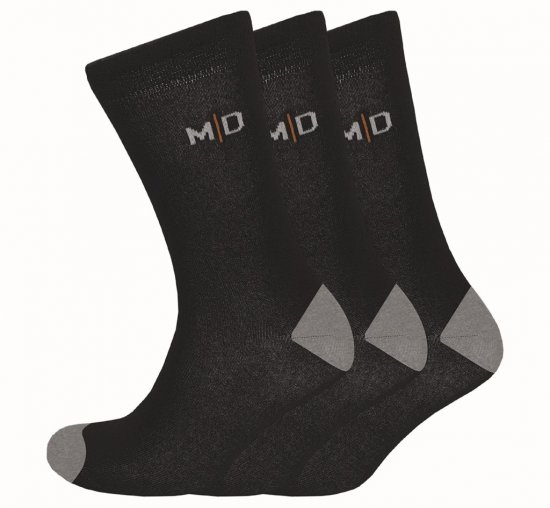 Motley Denim Alex Socks 3-Pack Black - Alusvaatteet & uimavaatteet - Miesten Isot alusvaatteet 