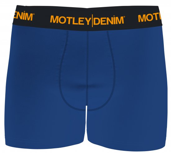 Motley Denim Amsterdam Boxershorts Royal Blue 2-pack - Alusvaatteet & uimavaatteet - Miesten Isot alusvaatteet 