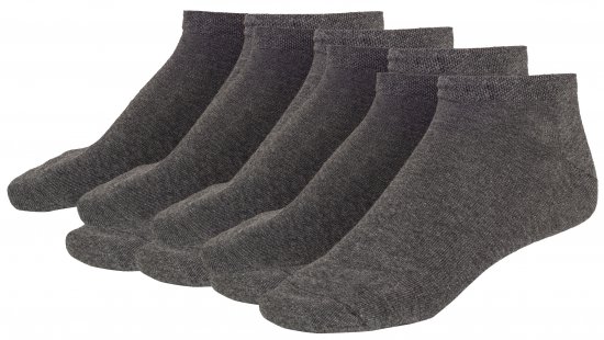 Adamo Anton sneaker-socks Charcoal 4-pack - Alusvaatteet & uimavaatteet - Miesten Isot alusvaatteet 