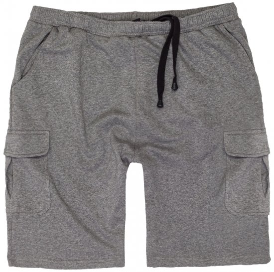 Adamo Athen Sweatshorts with Cargo pocket Grey - Collegehousut ja collegeshortsit - Miesten Isot collegehousut ja collegeshortsit