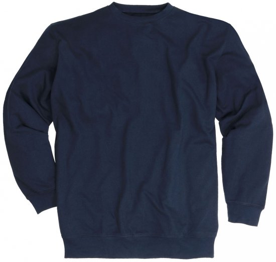 Adamo Athen Crew neck Sweatshirt Navy - Hupparit ja collegepaidat - Miesten hupparit ja collegepaidat isot koot