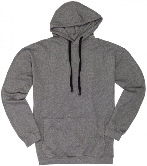 Adamo Athen Hoodie without Zipper Grey - Hupparit ja collegepaidat - Miesten hupparit ja collegepaidat isot koot