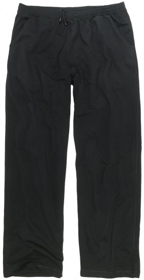 Adamo Athen Sweatpants with Open Hem Black - Collegehousut ja collegeshortsit - Miesten Isot collegehousut ja collegeshortsit