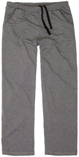 Adamo Athen Sweatpants with Open Hem Grey - Collegehousut ja Collegeshortsit - Miesten Isot collegehousut ja collegeshortsit