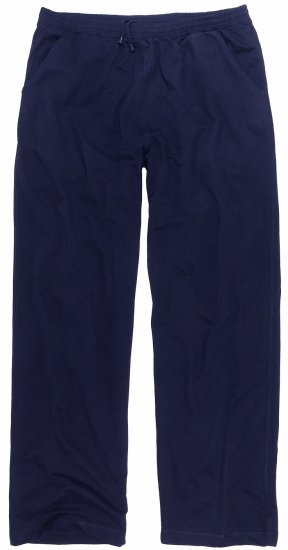 Adamo Athen Sweatpants with Open Hem Navy - Collegehousut ja collegeshortsit - Miesten Isot collegehousut ja collegeshortsit