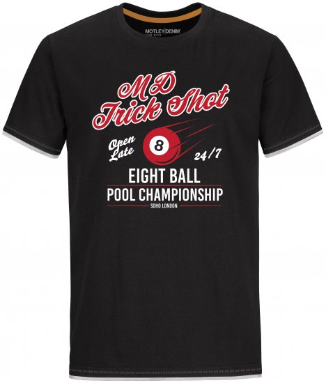 Motley Denim T-shirt Ayton Black - T-paidat - Isot T-paidat 2XL – 14XL