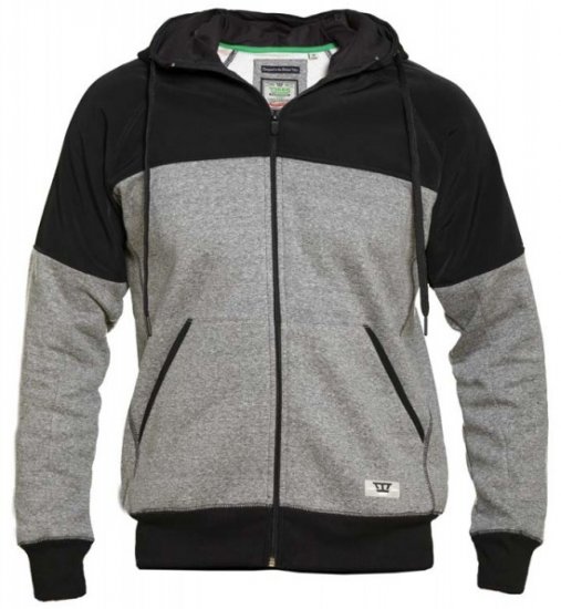 D555 Banbury Hoodie Black - Hupparit ja collegepaidat - Miesten hupparit ja collegepaidat isot koot