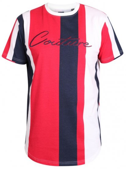 D555 Bancroft T-shirt Red/Navy - T-paidat - Isot T-paidat 2XL – 14XL