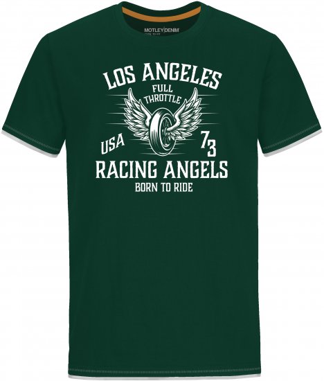 Motley Denim Barnet T-Shirt Racing Green - T-paidat - Isot T-paidat 2XL – 14XL