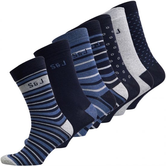Smith & Jones Benji 7-pack Socks - Alusvaatteet & uimavaatteet - Miesten Isot alusvaatteet 
