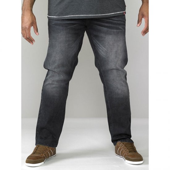 D555 Benson Tapered Fit Stretch Jeans Stonewash TALL SIZES - MIESTEN VAATTEET MT-6XLT - Pitkien miesten vaatteet