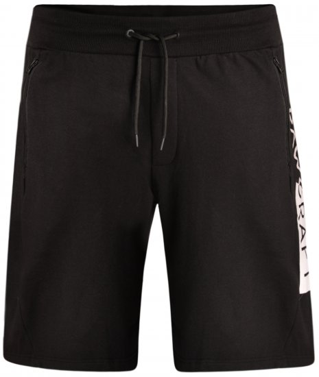 Rawcraft Bradfield Jersey Shorts Black - Collegehousut ja collegeshortsit - Miesten Isot collegehousut ja collegeshortsit