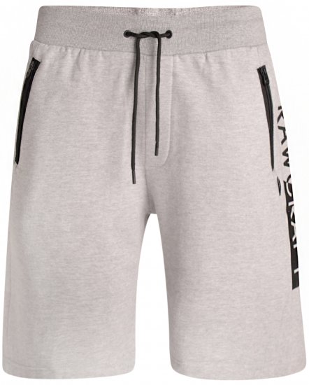 Rawcraft Bradfield Jersey Shorts Grey - Collegehousut ja collegeshortsit - Miesten Isot collegehousut ja collegeshortsit