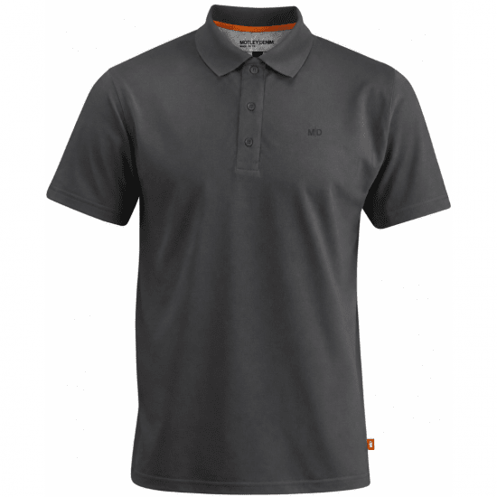 Motley Denim Bratislava Polo Charcoal - Pikeepaidat - Miesten isot pikeepaidat
