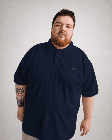 Motley Denim Bratislava Polo Navy - Pikeepaidat - Miesten isot pikeepaidat