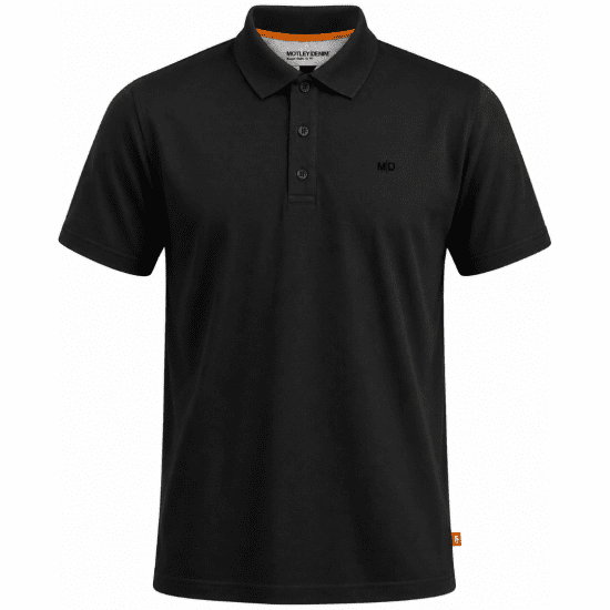 Motley Denim Bratislava Polo Black - Pikeepaidat - Miesten isot pikeepaidat