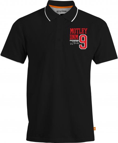 Motley Denim Brighton Polo Black - Pikeepaidat - Miesten isot pikeepaidat
