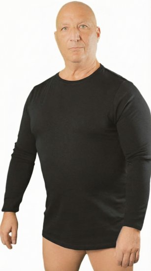 20 Nodi Carbino Long Sleeve Sport T-Shirt Black - Isojen Miesten Pitkähihaiset T-paidat - Isojen Miesten Pitkähihaiset T-paidat