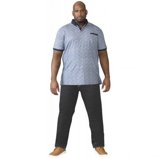 D555 Cedric Tapered Fit Stretch Jeans Indigo TALL SIZES - MIESTEN VAATTEET MT-6XLT - Pitkien miesten vaatteet