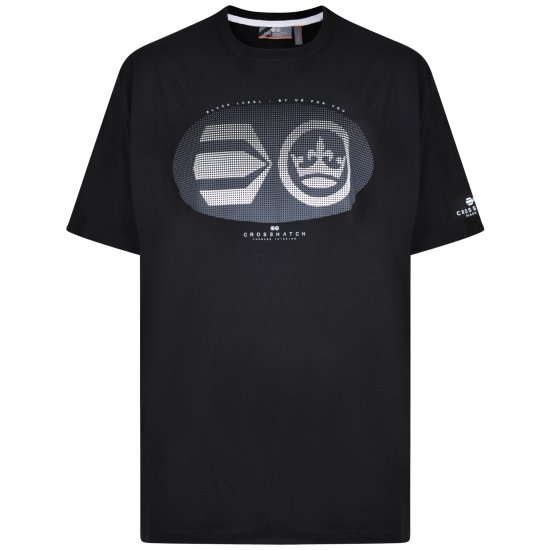 Crosshatch Eliptical T-shirt Black - T-paidat - Isot T-paidat 2XL – 14XL