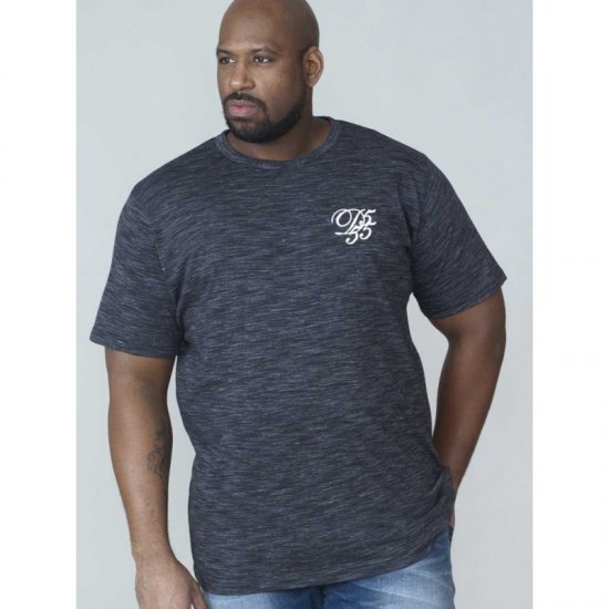 D555 Chalmer Couture Space Dye T-shirt Black - T-paidat - Isot T-paidat 2XL – 14XL