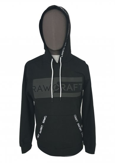 Rawcraft Cregan Hoodie Black - Hupparit ja collegepaidat - Miesten hupparit ja collegepaidat isot koot