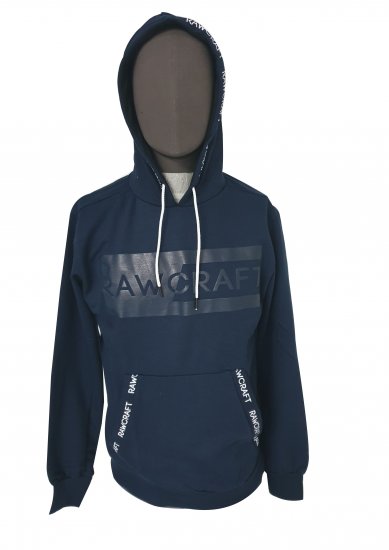 Rawcraft Cregan Hoodie Navy - Hupparit ja collegepaidat - Miesten hupparit ja collegepaidat isot koot