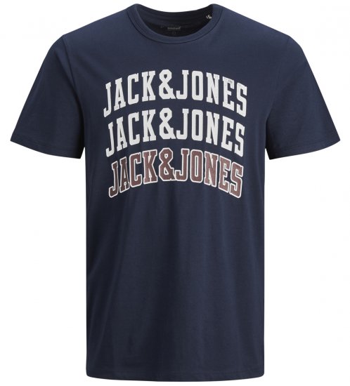 Jack & Jones JJCROSSING T-shirt Navy - T-paidat - Isot T-paidat 2XL – 14XL