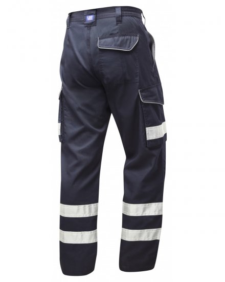 Leo Ilfracombe Cargo Pants Navy - Työvaatteet - Miesten Työvaatteet Isot Koot - 2XL-10XL