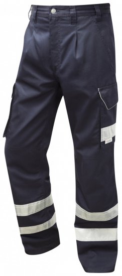 Leo Ilfracombe Cargo Pants Navy - Työvaatteet - Miesten Työvaatteet Isot Koot - 2XL-10XL