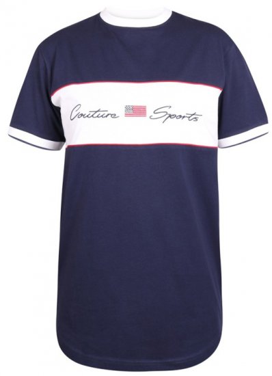 D555 Cullen T-shirt Navy - T-paidat - Isot T-paidat 2XL – 14XL