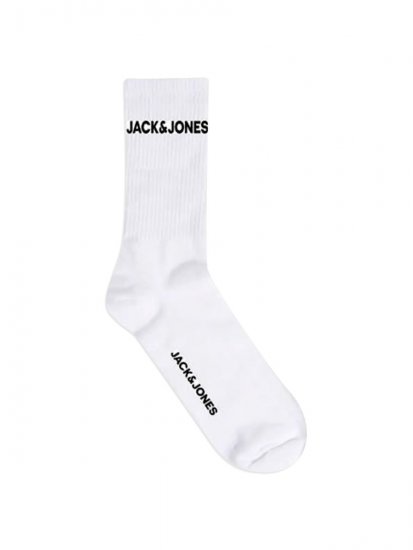 Jack & Jones Basic Logo Tennissukat Valkoinen 5 paria - Alusvaatteet & uimavaatteet - Miesten Isot alusvaatteet 