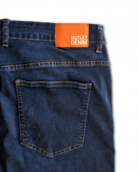 Motley Denim Soho 5-Pocket Jeans Dark Wash - Farkut ja housut - Miesten isot farkut ja isot housut W40-W70