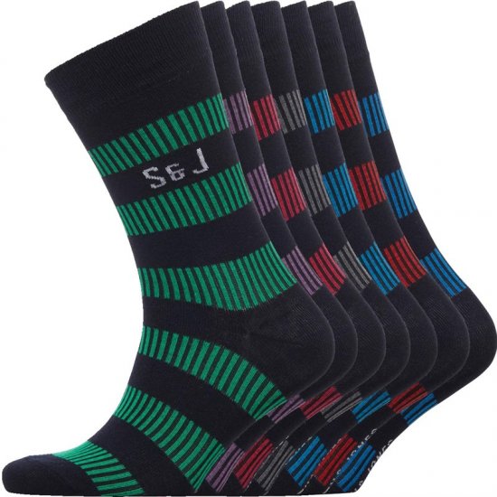 Smith & Jones Dasher 7-pack Socks - Alusvaatteet & uimavaatteet - Miesten Isot alusvaatteet 