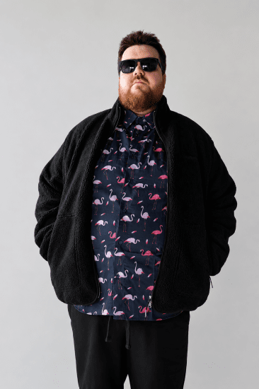 Jack & Jones Norrebro Teddy Jacket Black - Takit - Miesten Takit, isot koot – 2XL – 12XL